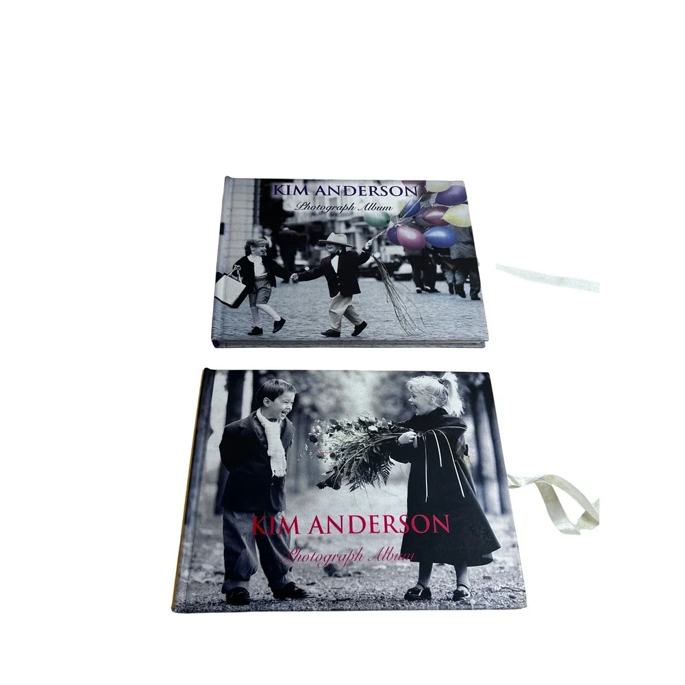 Kim Anderson Photograph Album Set 9x7.5 Multi Color Nostalgic Kids Unisex 2pc